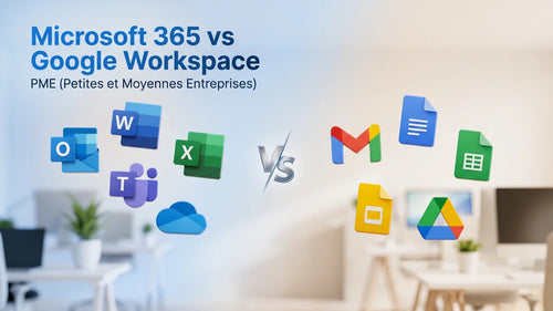 Microsoft 365 vs Google Workspace pour TPE et PME en 2026 — comparatif