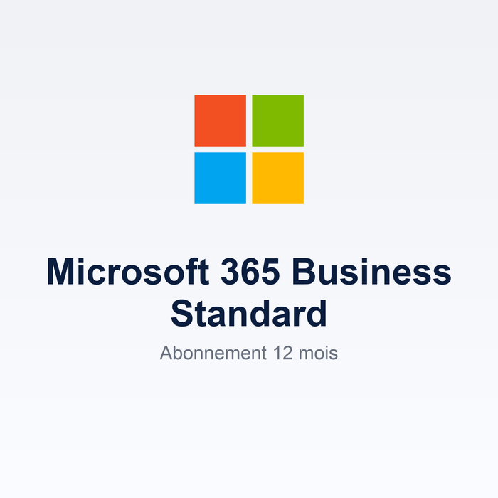 Microsoft 365 Business Standard — Abonnement 12 mois (PC, Mac, Mobile · Teams + 1 To OneDrive)
