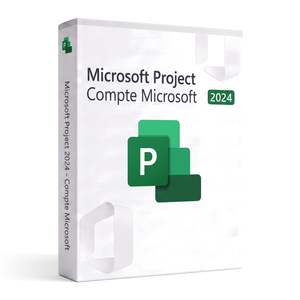 Microsoft Project 2024 Professionnel, Compte Microsoft (compatible Microsoft 365)