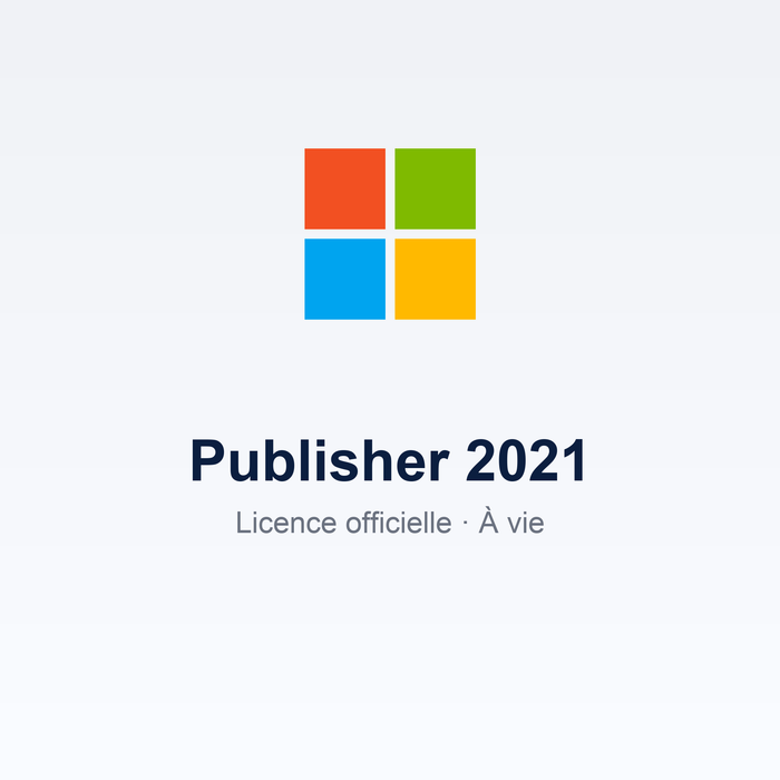 Microsoft Publisher 2021 — Licence à vie (Windows)