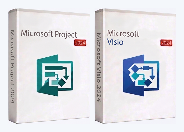 Pack Microsoft Project 2024 + Visio 2024 Professionnel