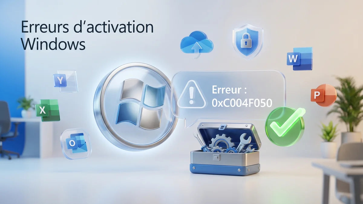 Erreurs d'activation Windows — toutes les solutions en 2026