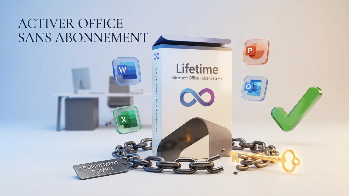 Activer Office sans abonnement avec une licence à vie — guide officiel