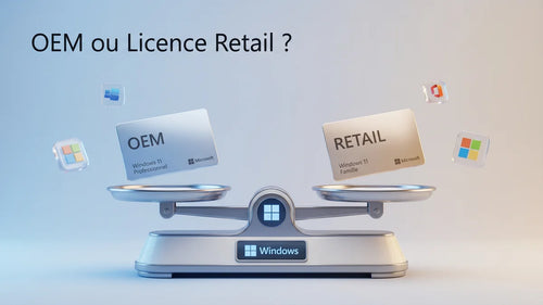 Licence OEM ou Retail Windows Office : que choisir selon votre usage