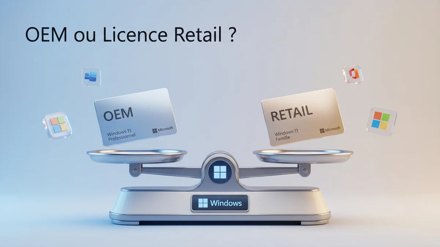 Licence OEM ou Retail Windows Office : que choisir selon votre usage