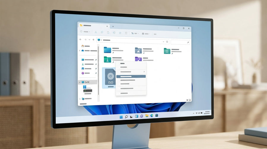 Ouvrir un fichier ISO sous Windows : 4 méthodes (sans logiciel)