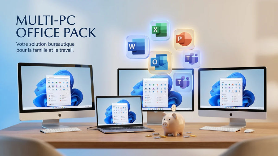 Pack Office multi-PC — équiper toute la famille ou le bureau en 2026