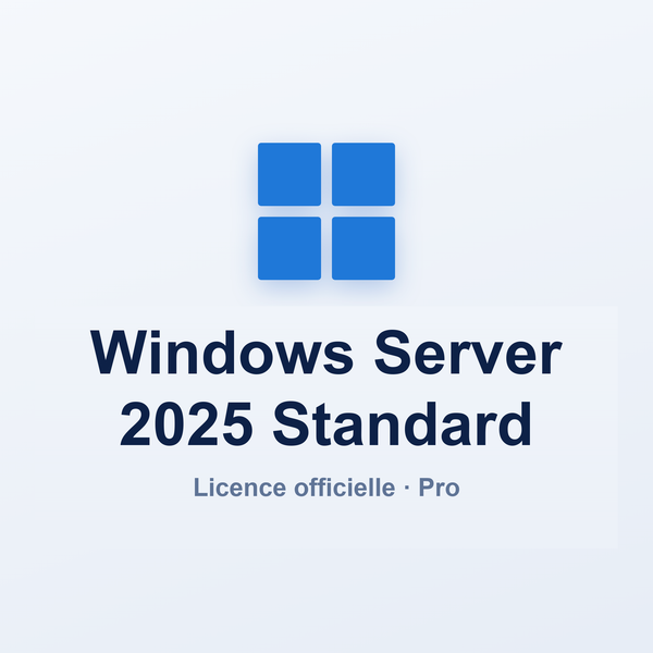 Microsoft Windows Server 2025 Standard — licence officielle