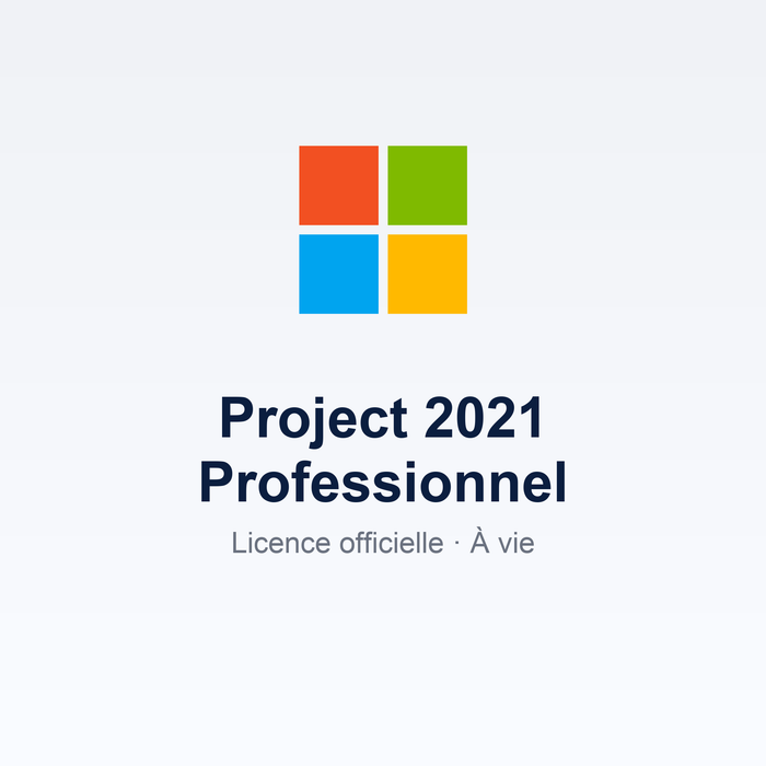 Microsoft Project 2021 Professionnel — Licence à vie (1 PC)