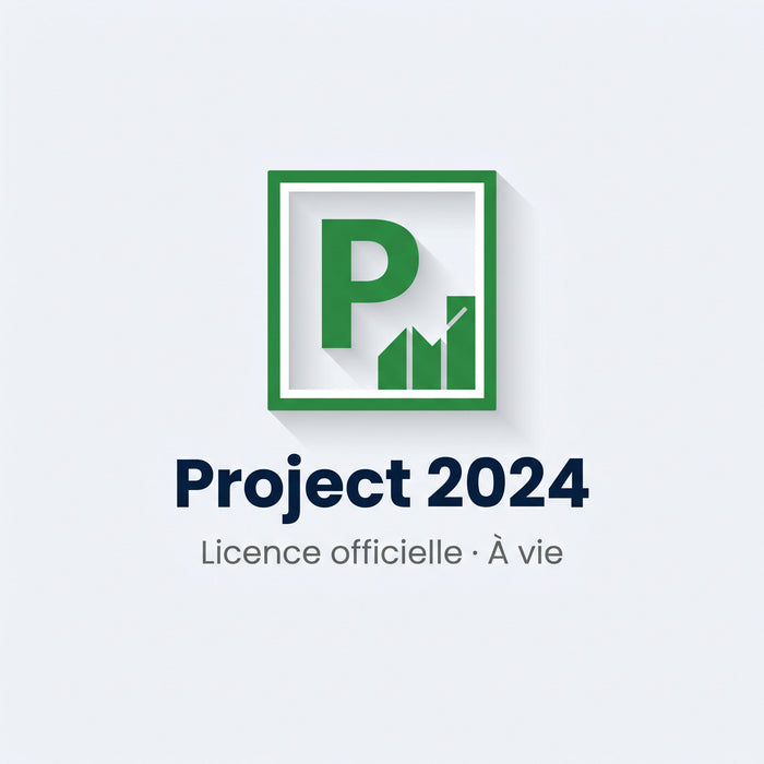 Microsoft Project 2024 Professionnel — licence officielle