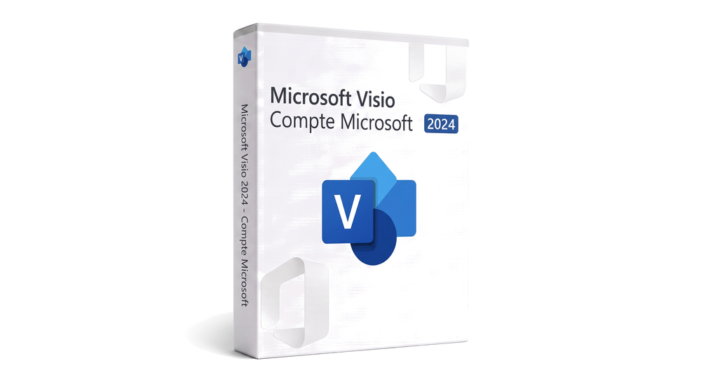 Microsoft Visio 2024 Professionnel, Compte Microsoft (compatible Microsoft 365)
