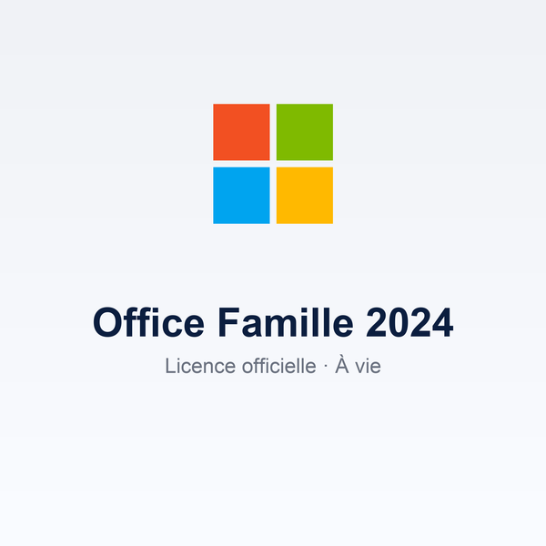 Microsoft Office Famille 2024 — Licence à vie