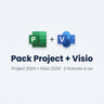 Pack Microsoft Project 2024 + Visio 2024 Professionnel — Licence à vie