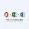 Pack Pro Indépendant — Office 2024 + Project + Visio